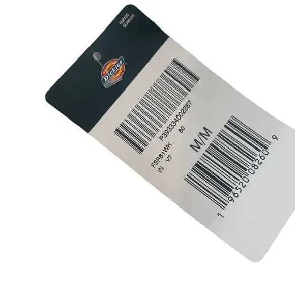 NWT Dickies Tank Womens Medium Sporty Graphic Logo Cropped Stretch Top White - Picture 7 of 7